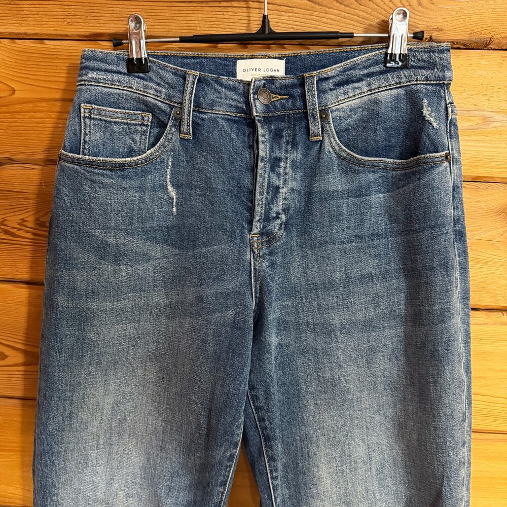 Oliver Logan Ludlow Midrise Distressed Jeans Size 25 - Picture 2 of 6
